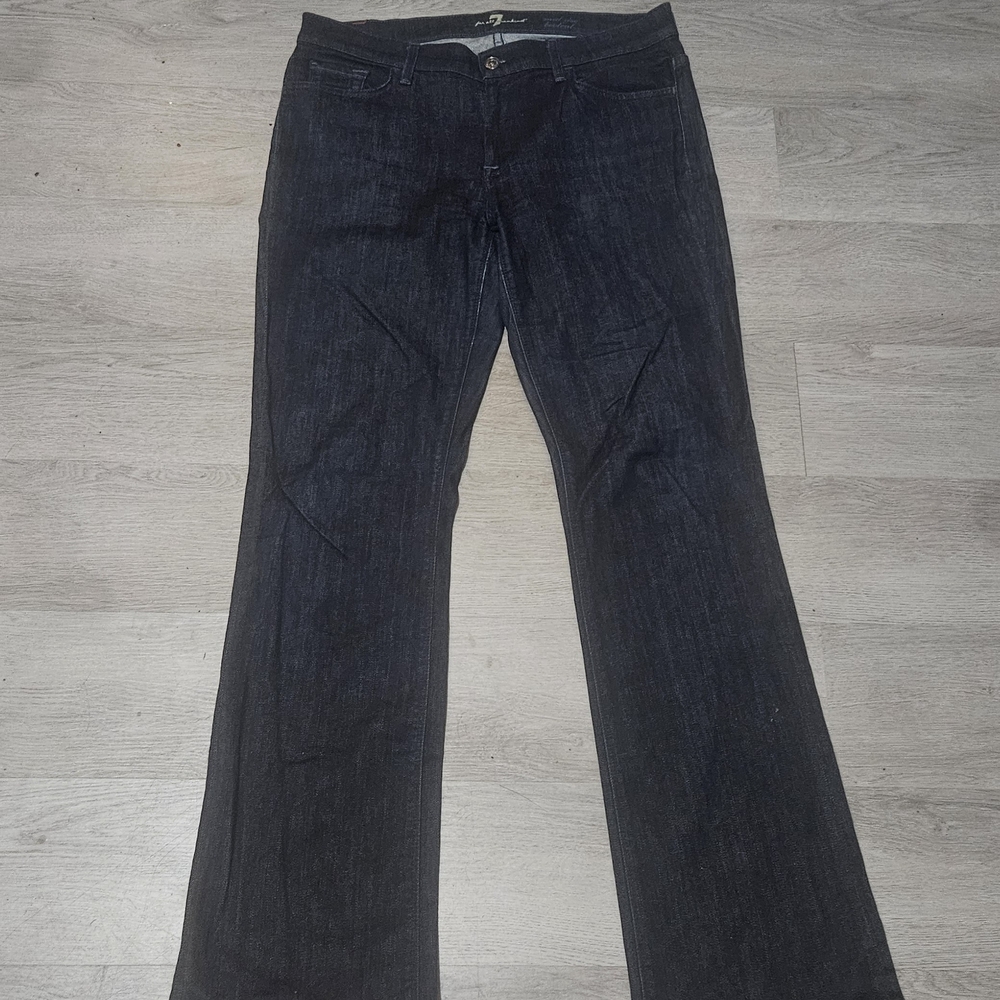 7 For All Mankind Dark Blue Flare Jeans SIZE 32